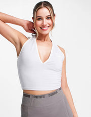 Puma Womens Summer Resort Halterneck Top In Pale Blue