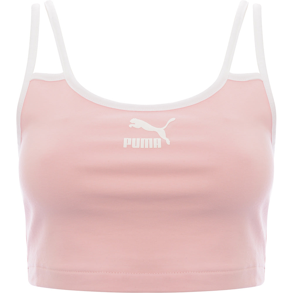 Puma Womens Tennis Club Bralette Top in Pink