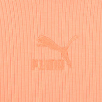 Puma Women's Peach Classics Ribbed Hoodie