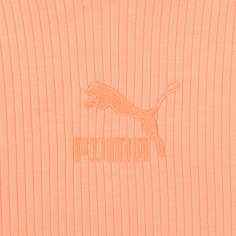 Puma Women's Peach Classics Ribbed Hoodie