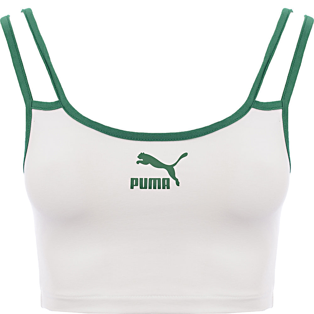 Puma Women's White Tennis Club Bralette Top