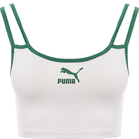 Puma Women's White Tennis Club Bralette Top