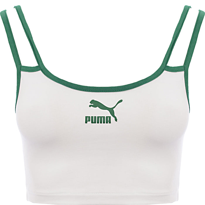 Puma Women's White Tennis Club Bralette Top