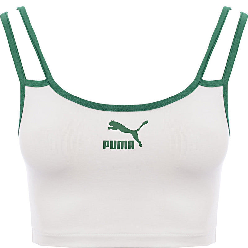 Puma Women's White Tennis Club Bralette Top