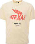 Jaded London Mens White Oversized T-Shirt with Texas Print