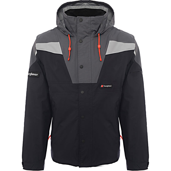 Berghaus Mens Eclipse Panel Waterproof Jacket in Black