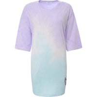 Replay Womens Lilac/Azure Ombre Oversized T-Shirt