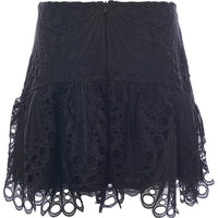 French Connection Womens Ginaz Lace Mix Mini Skirt
