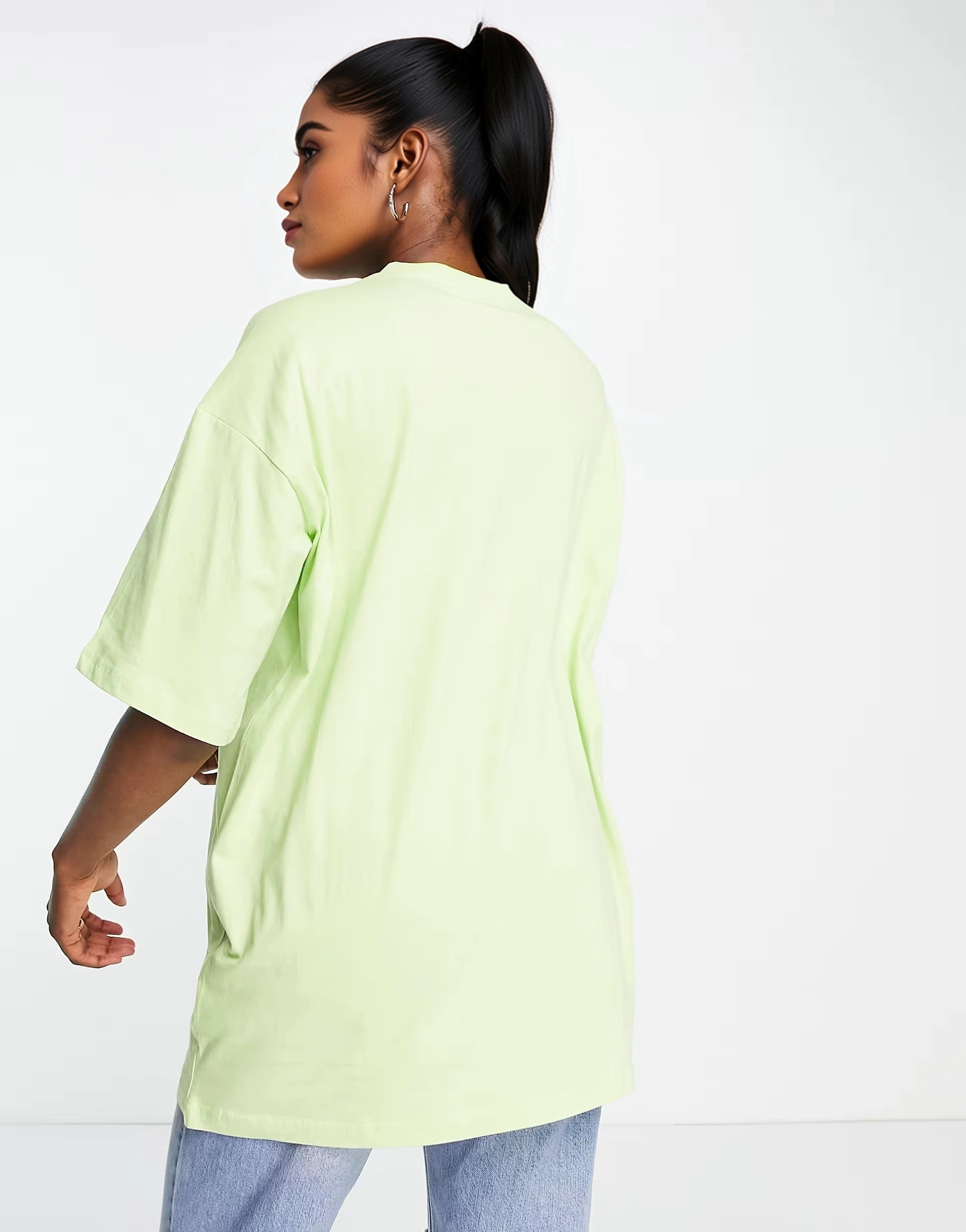 Monki Womens Oversized T-Shirt In Green