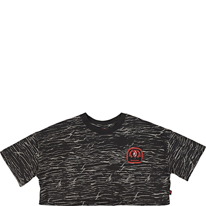 Quiksilver Mens Upside Down Cropped T-Shirt in Grey