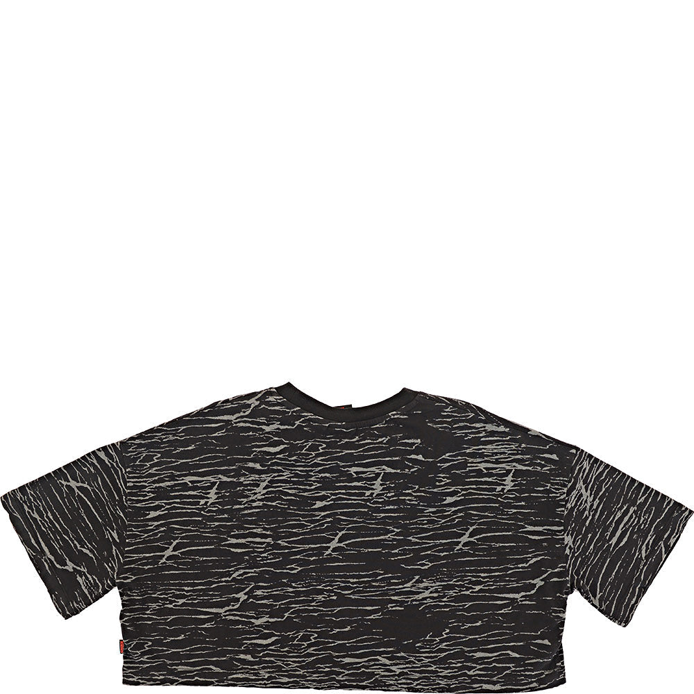 Quiksilver Mens Upside Down Cropped T-Shirt in Grey