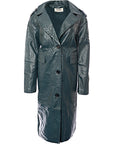 4th & Reckless Women's Patent Leather Look Longline Jacket