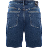 Calvin Klein Jeans Mens Dark Wash Mid Thigh Denim Shorts