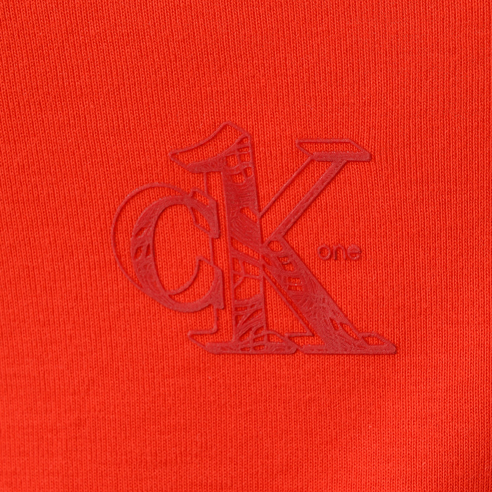 Calvin Klein Jeans Womens Ck1 Logo Rib Body In Red