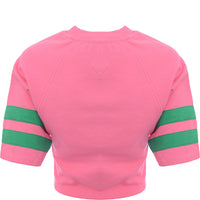 Tommy Jeans Womens Short Sleeve Sweatshirt in Pink