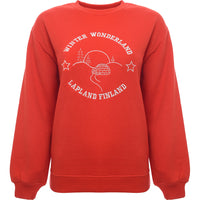 Threadbare Women's Red Embroidered Christmas Sweater