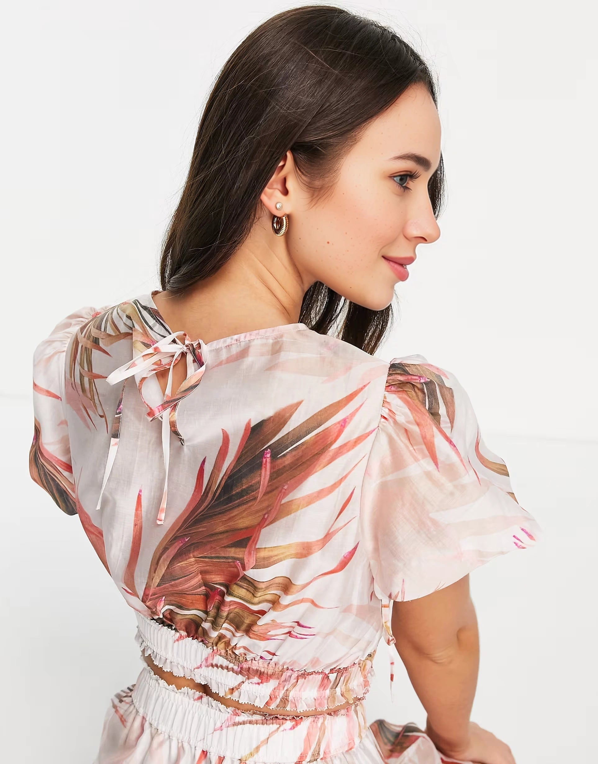 Allsaints Womens Astria Co-Ord Sheer Top In Multi