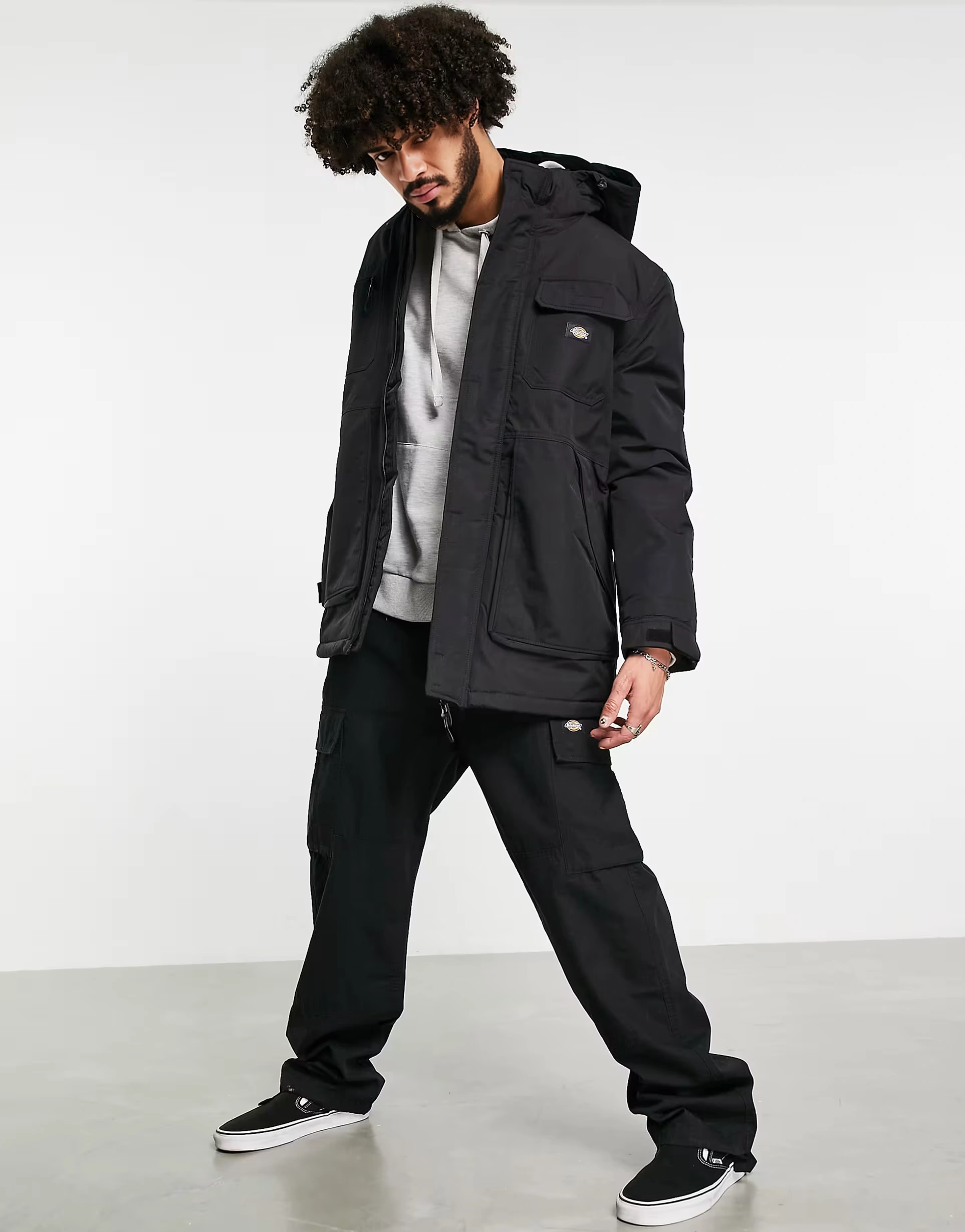 Dickies Mens Black Glacier View Utility Jacket