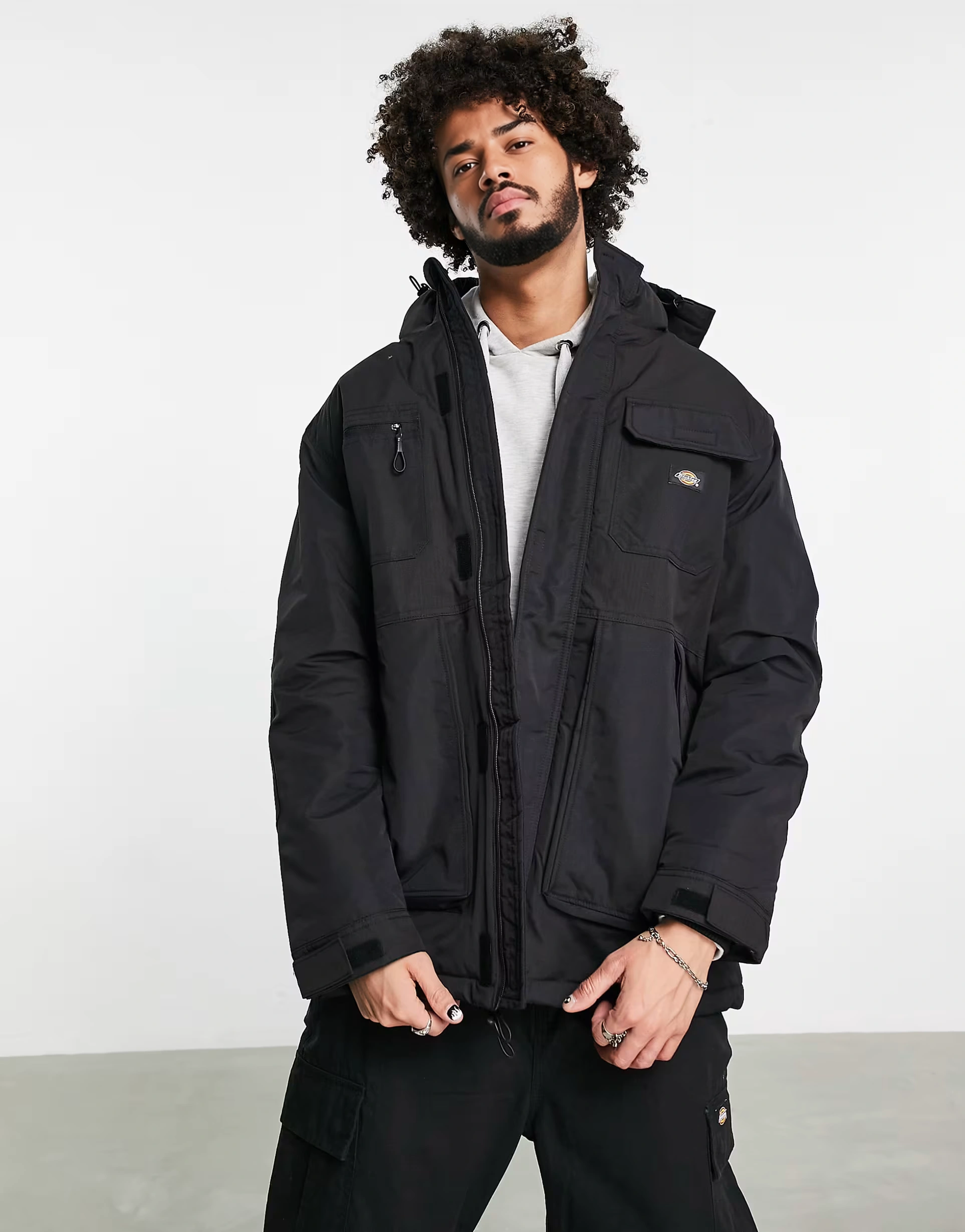 Dickies Mens Black Glacier View Utility Jacket