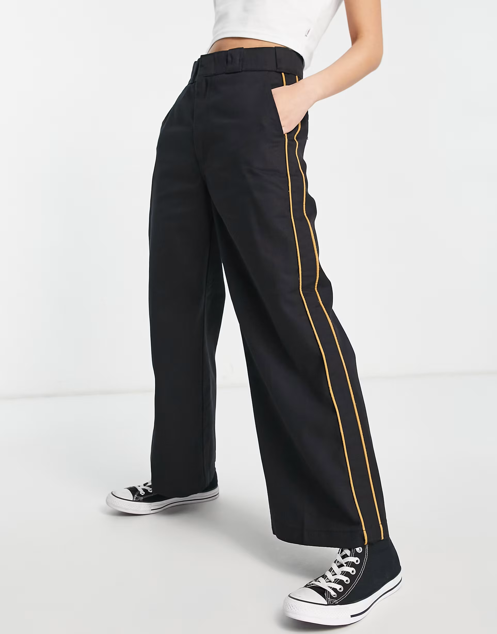 Womens Dickies Bettles Co-Ord Work Trousers In Black