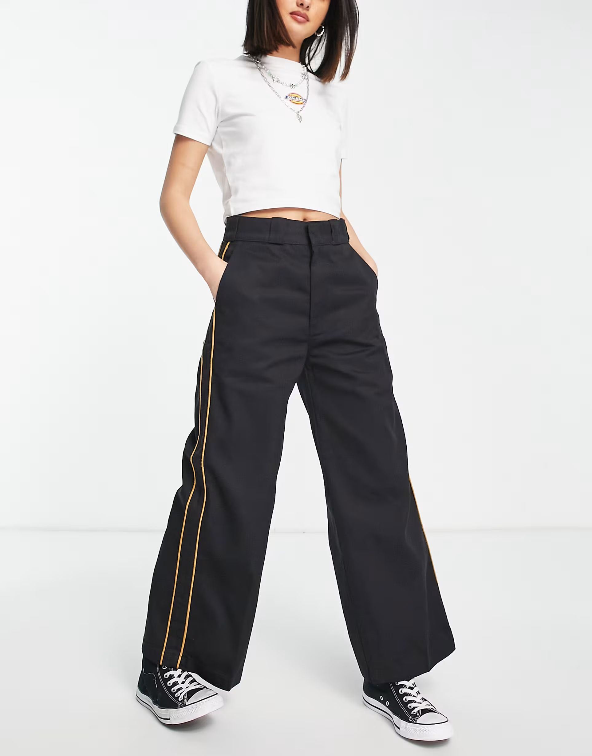 Womens Dickies Bettles Co-Ord Work Trousers In Black