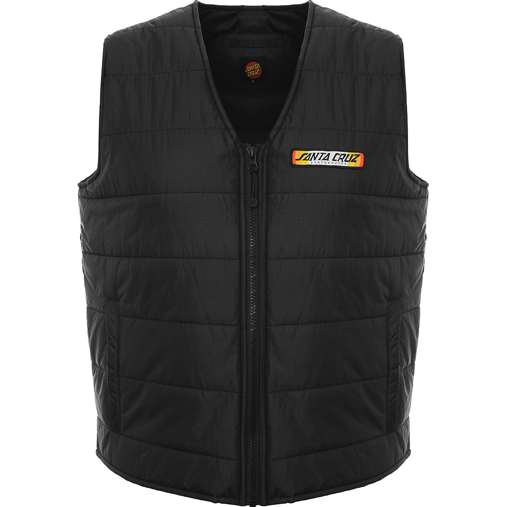 Santa Cruz Mens Black Sundown Gilet (Medium)