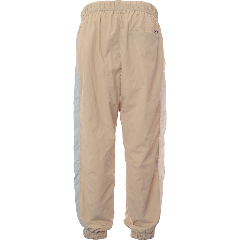 Tommy Jeans Mens Nylon Blend Joggers in Beige