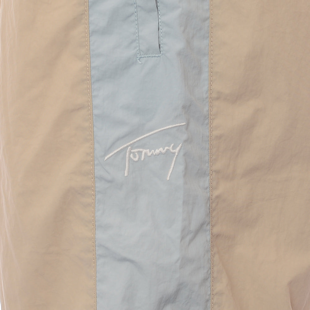 Tommy Jeans Mens Nylon Blend Joggers in Beige