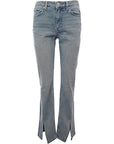 Weekday Womens Light Blue Slit Cotton Blend Jeans