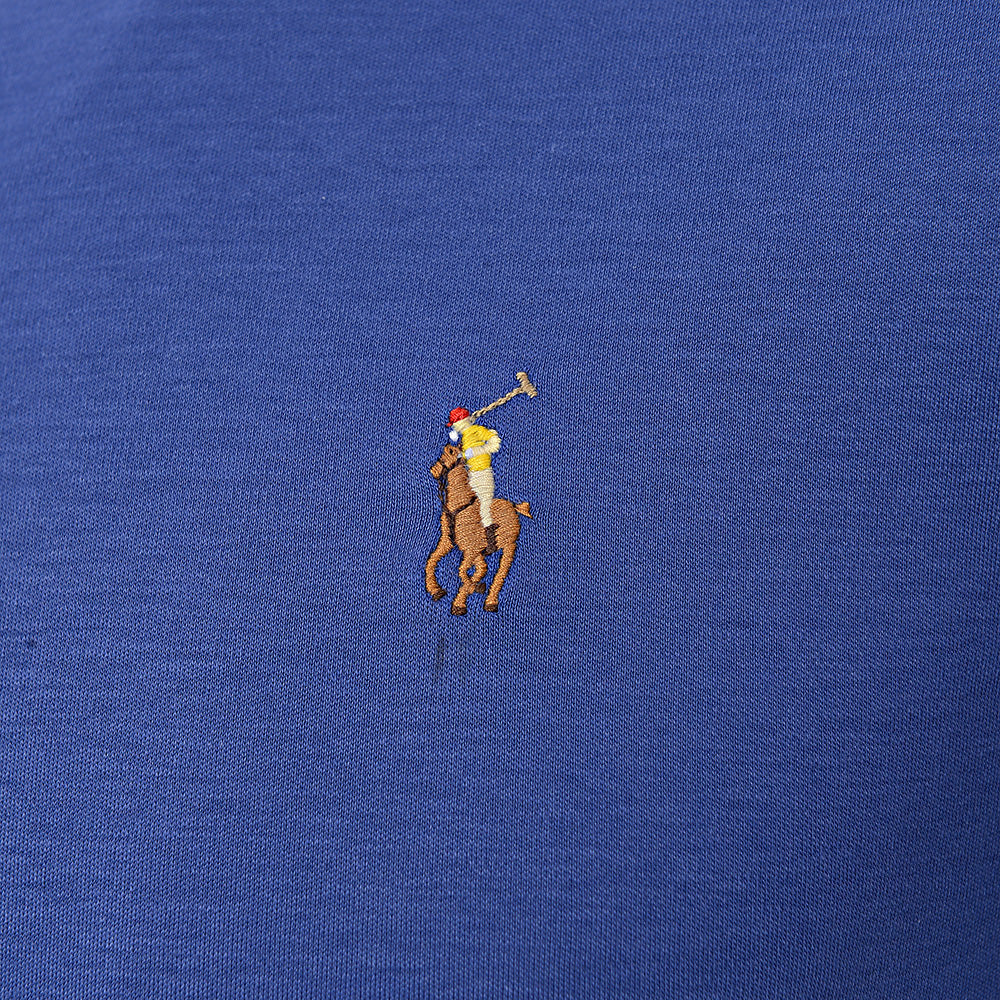 Mens Polo Ralph Lauren Pima Cotton Polo Slim Fit With Multi Pony Logo in Navy