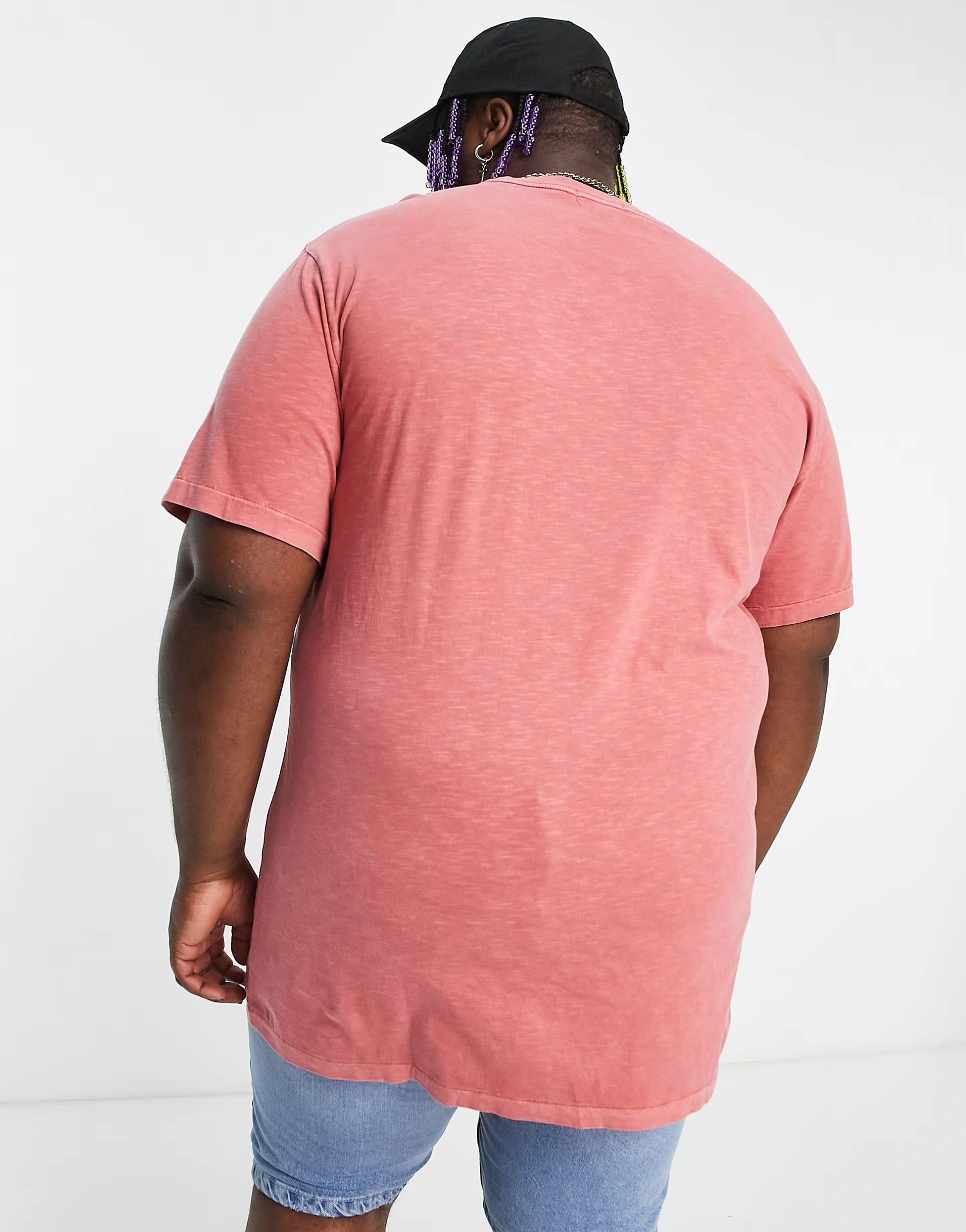 Mens Polo Ralph Lauren Big & Tall T-Shirt With Large Player Logo Print in Washed Red