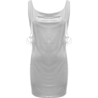 Fashionkilla Women's Halterneck Glitter Dress