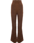 Heartbreak Womens Brown Crinkle Fit and Flare Trousers Co-Ord