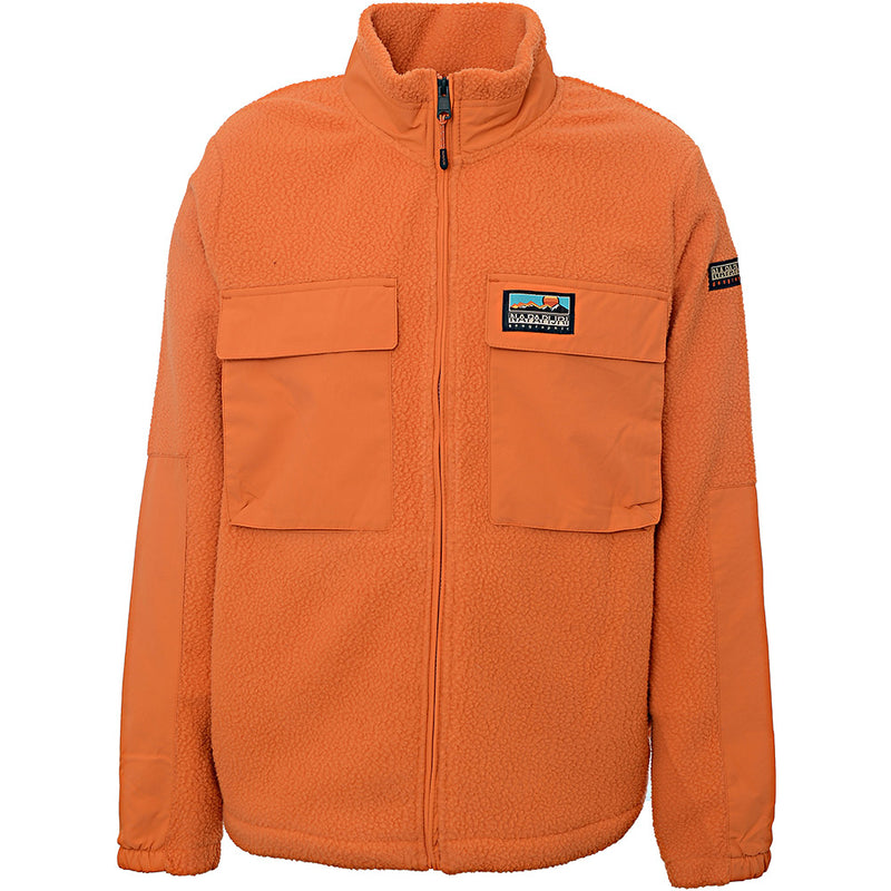 Napapijri Men's Orange T-Step Full Zip Fleece