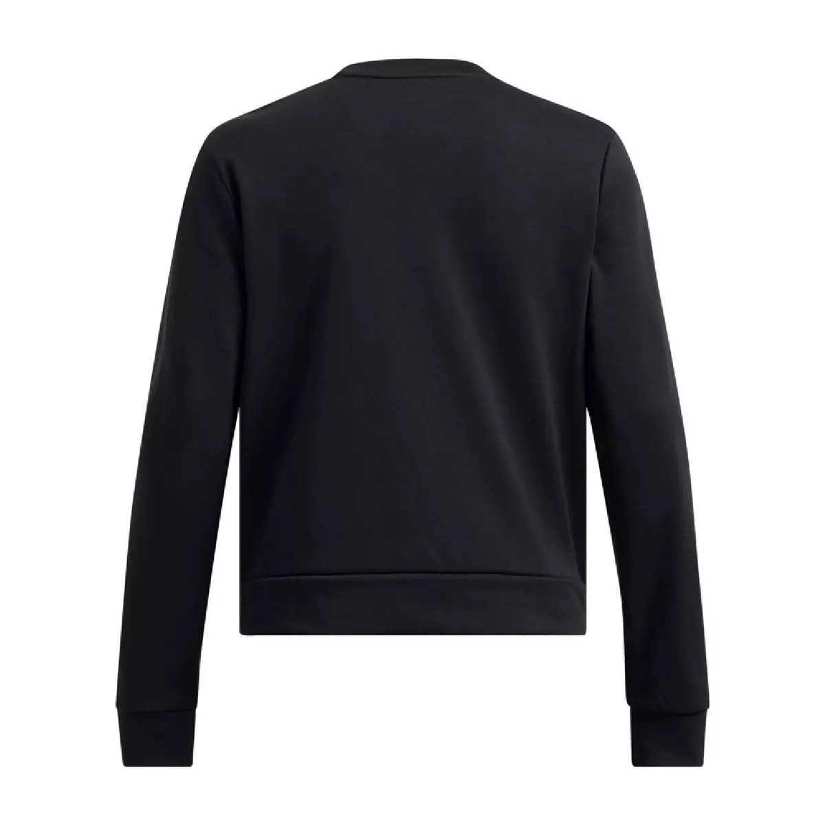 Womens Under Armour Rival Terry Crew Sweatshirt With Central Logo in Black