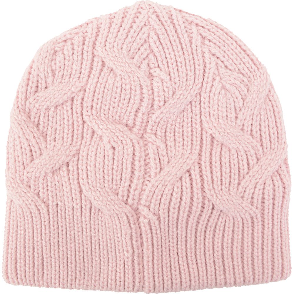 Under Armour Women's Pink Halftime Cable Knit Beanie