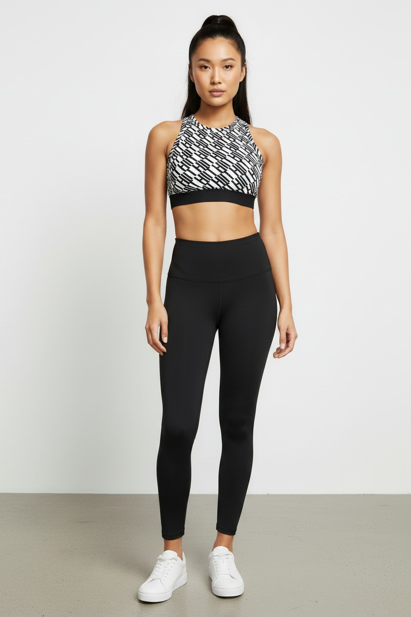 Hiit Womens Crop Vest Top In Logo Print