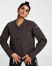 Napapijri Womens A-Weather Quilted Liner Jacket In Brown