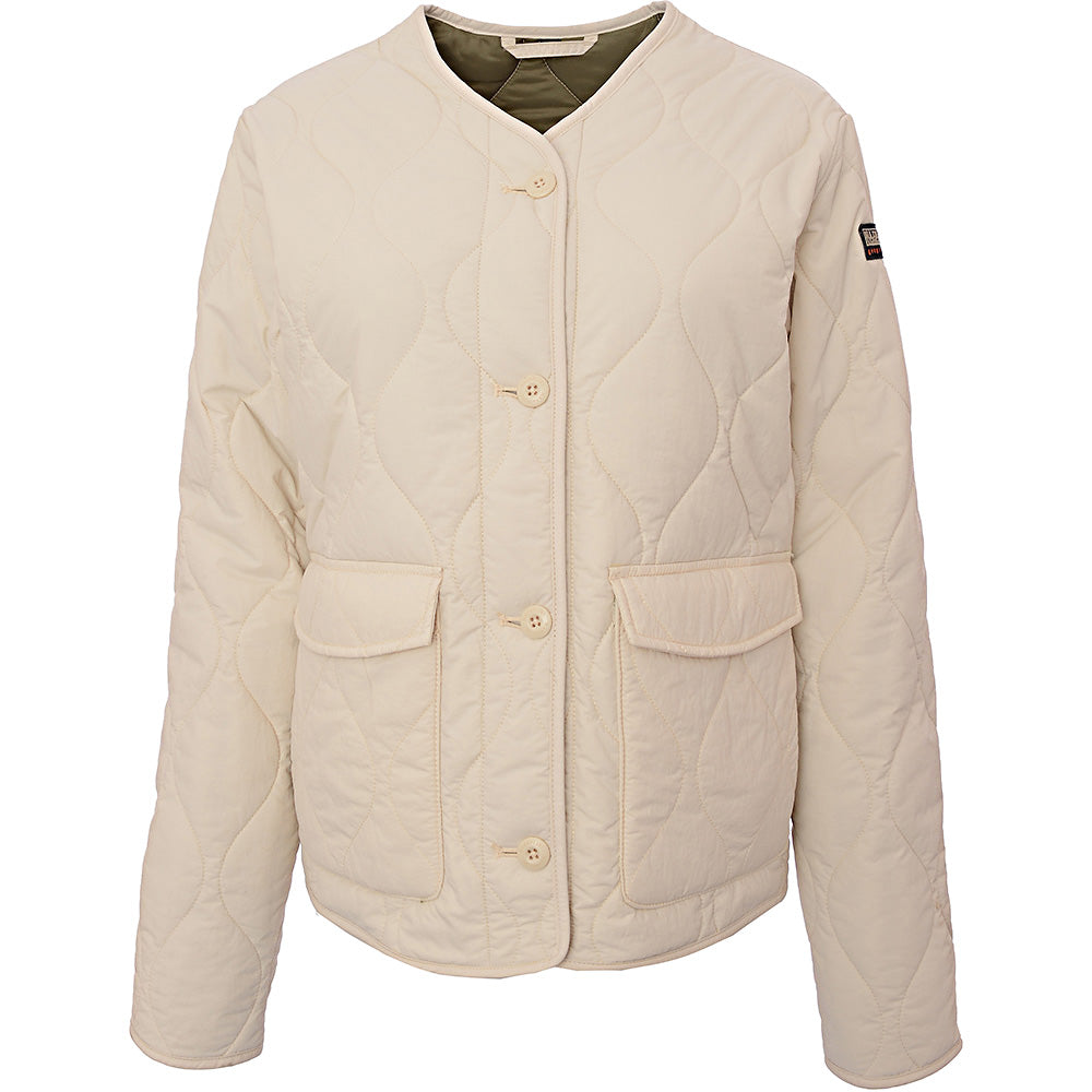 Napapijri Womens A-Weather Quilted Liner Jacket In Off White