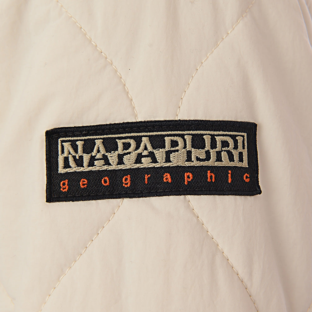 Napapijri Womens A-Weather Quilted Liner Jacket In Off White