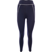 South Beach Womens Navy Seam Detail Contour Leggings