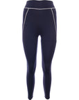 South Beach Womens Navy Seam Detail Contour Leggings