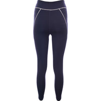 South Beach Womens Navy Seam Detail Contour Leggings