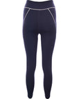 South Beach Womens Navy Seam Detail Contour Leggings