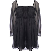 Jaded Rose Womens Baby Doll Mini Dress In Black