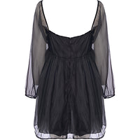 Jaded Rose Womens Baby Doll Mini Dress In Black