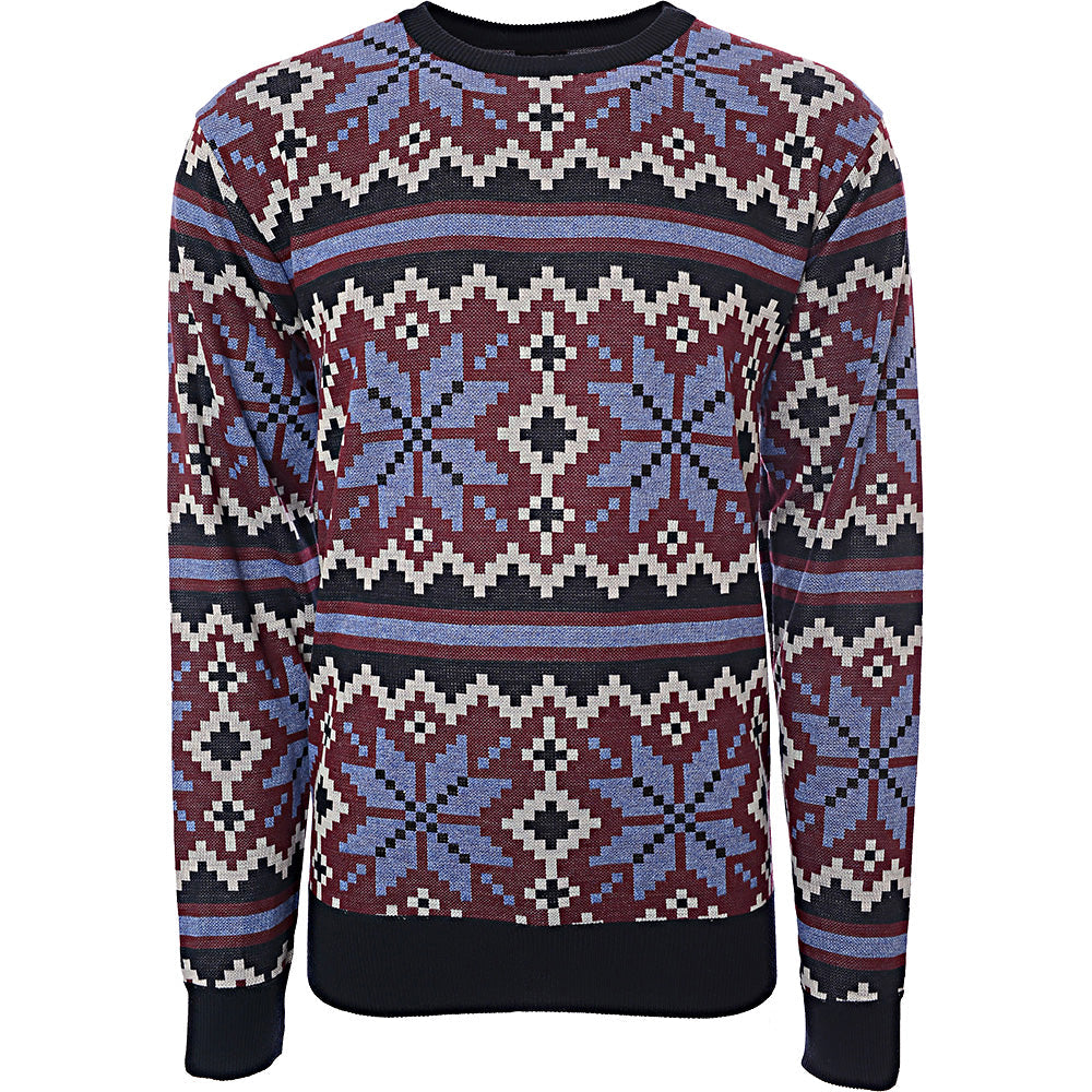 Le Breve Men's Snowflakes Christmas Jumper