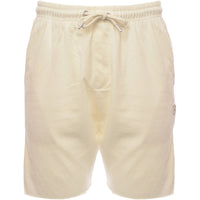 Le Breve Mens Cream 2 Pack Raw Edge Jersey Shorts