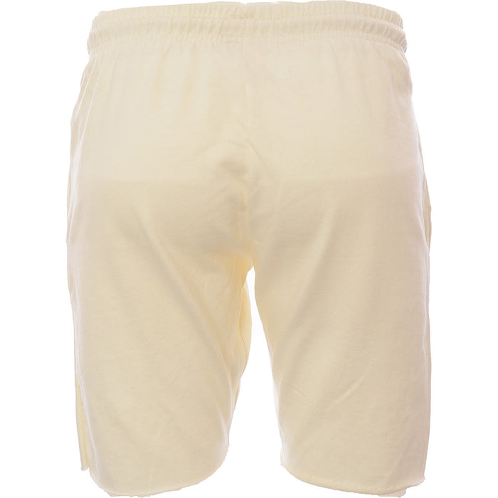 Le Breve Mens Cream 2 Pack Raw Edge Jersey Shorts