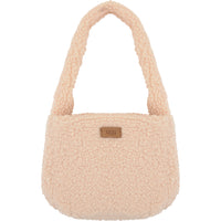 UGG Womens Cream Maribel Mini Sherpa Cross Body Bag